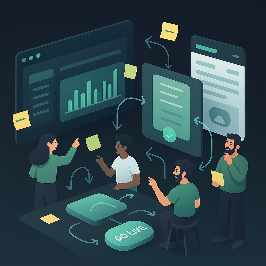 Team building tailored web and mobile applications aligned to real business workflows and growth goals.